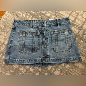 AE Low Rise Denim Mini Skirt